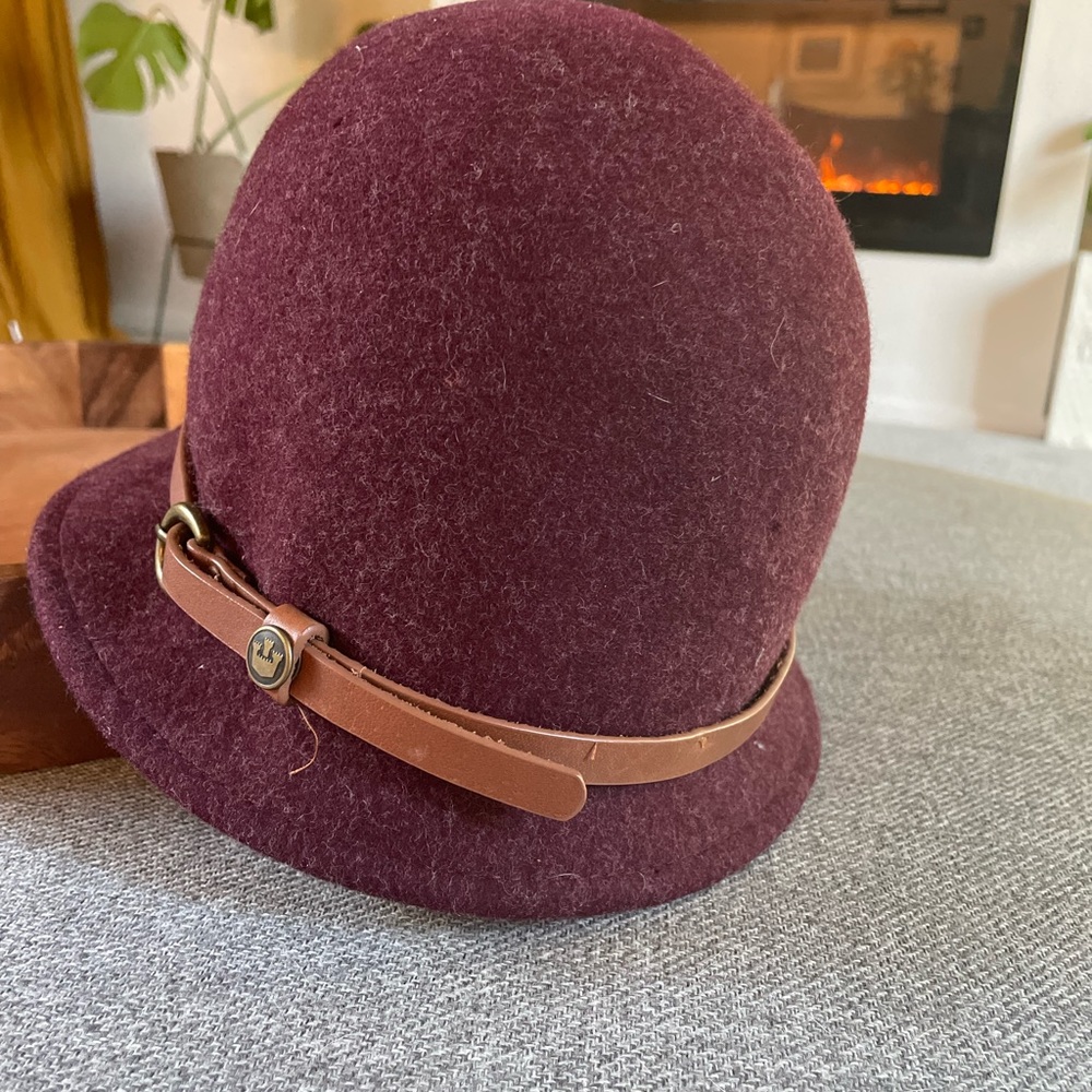 Purple British bucket hat, Goorin brothers
